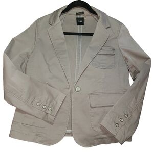 9/15 Exclusively Saks Fifth Avenue Khaki Stretch Calvary Jacket Large